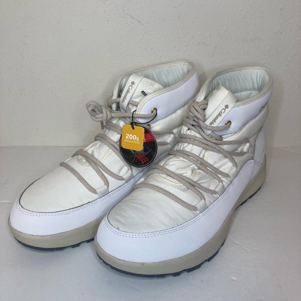 NEW Columbia Slopeside Village Omni-Heat Mid Boots White 12
